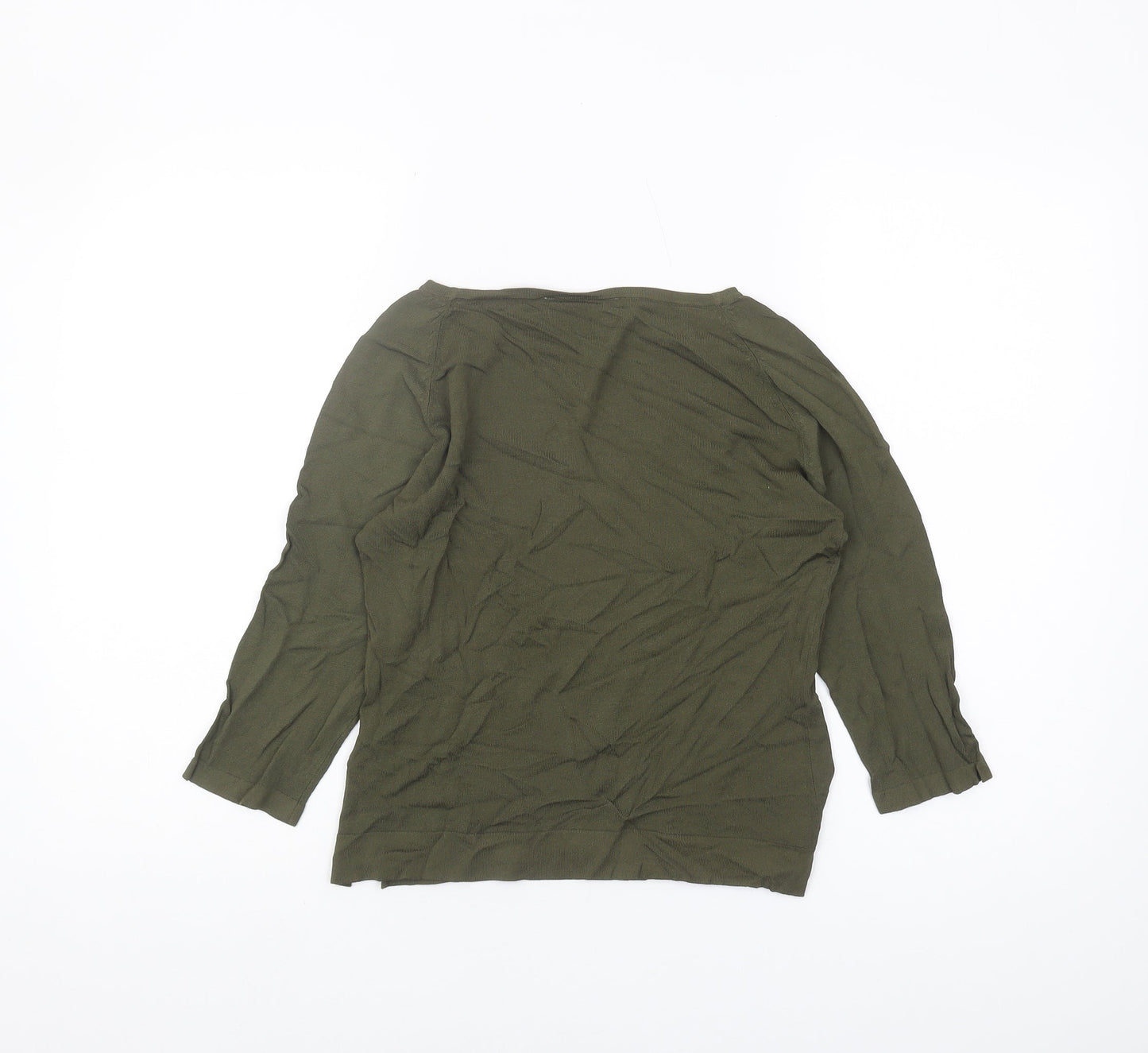 Hennes Green Boat Neck Women's Jumper, Medium
