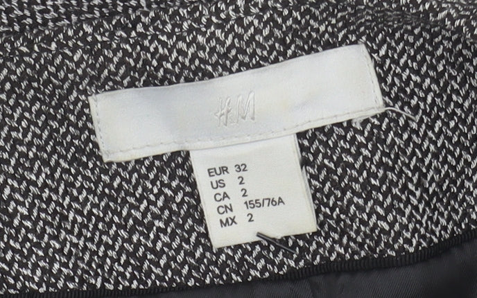 H&M Women's Grey Shawl Lapel Blazer Size 4