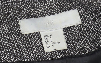 H&M Women's Grey Shawl Lapel Blazer Size 4