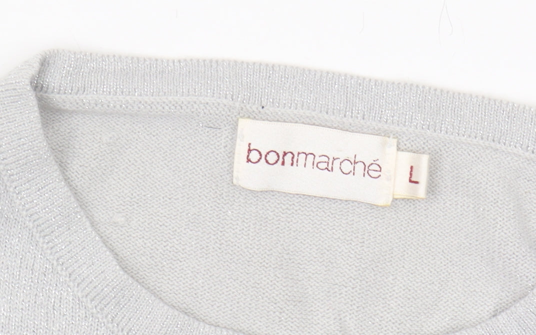 Womens UK Size L Bonmarché Grey Pullover Jumper