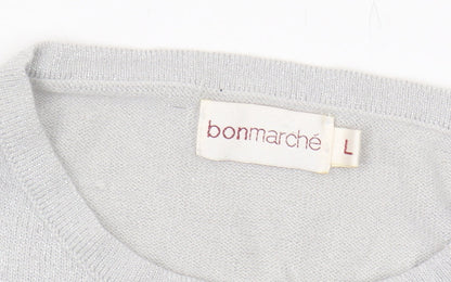 Womens UK Size L Bonmarché Grey Pullover Jumper