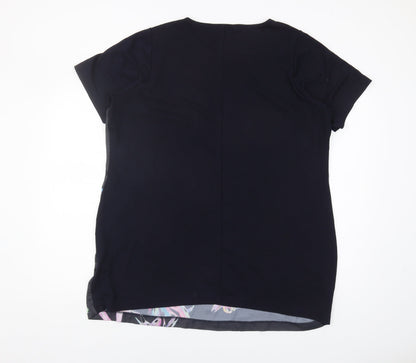 Womens UK Size 20 South Multicoloured Basic T-Shirt