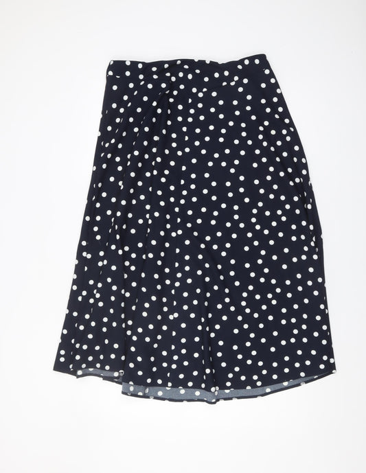 Marks and Spencer Women's Blue Polka Dot Midi Skirt