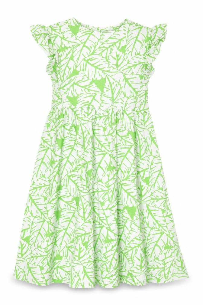 Next Women's Green White Dress Size 14 Geometric