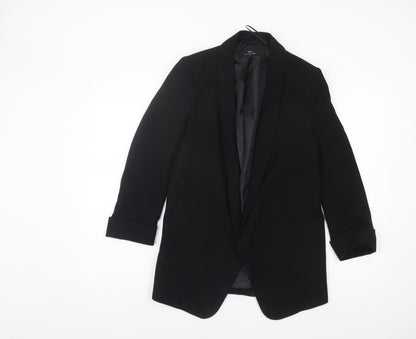 Next Women's Black Blazer, Size 8, Shawl Lapel, Lined
