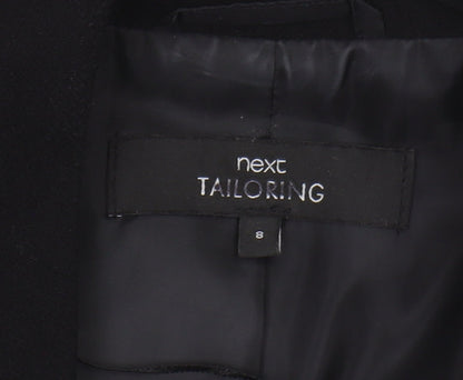 Next Women's Black Blazer, Size 8, Shawl Lapel, Lined