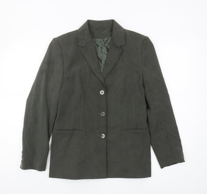 Principles Women's Petite Green Blazer, Size 12, Classic Cut