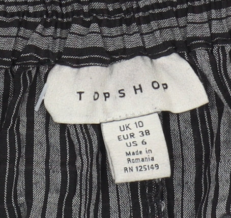 Womens UK Size 10 Topshop Peasant Woven Skirt