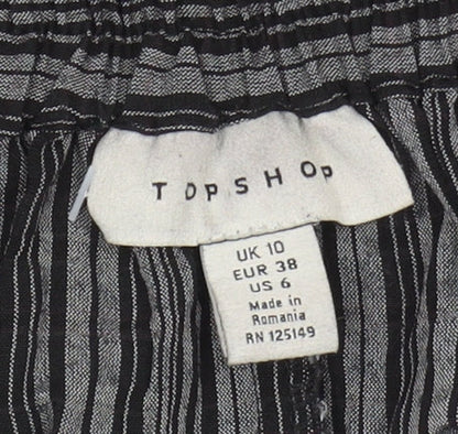 Womens UK Size 10 Topshop Peasant Woven Skirt