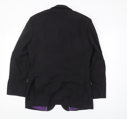 Mens UK Size 36 Burton Regular Black Suit Jacket