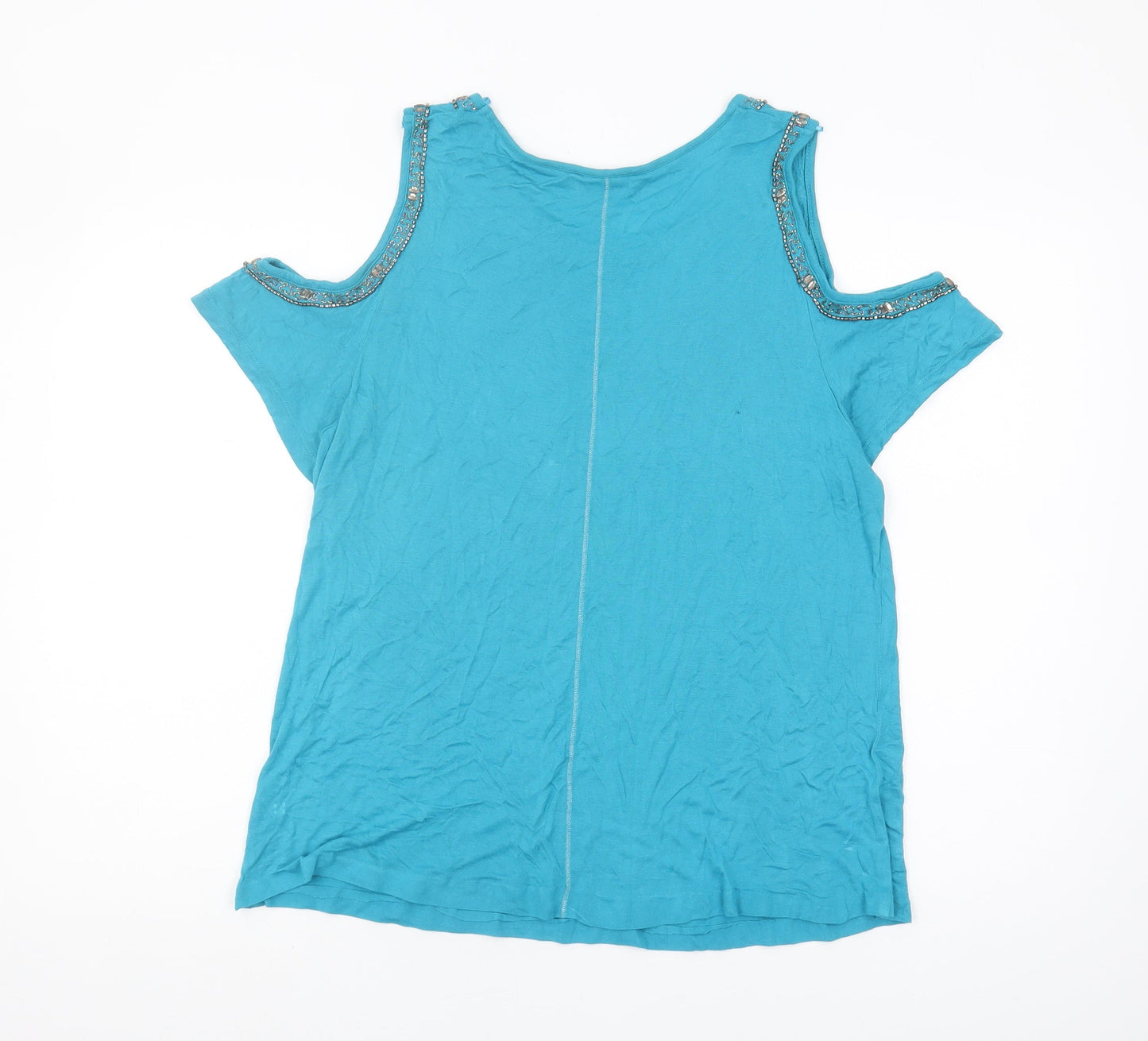 Womens UK Size 16 NEXT Blue Basic T-Shirt