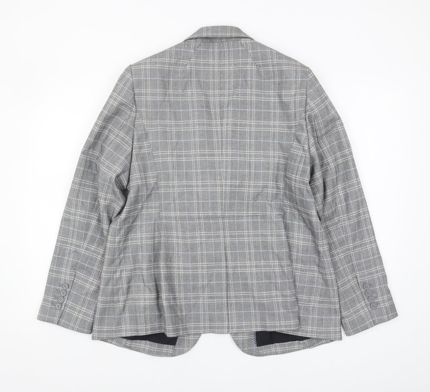 Marks and Spencer Grey Blazer, Women's Size 16, Plaid