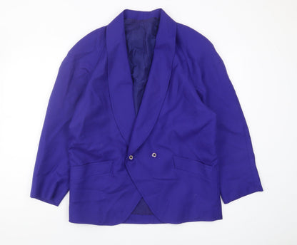 St.Bernard Women's Purple Wool Blazer, Size 14
