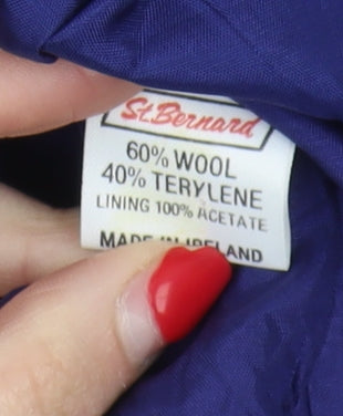 St.Bernard Women's Purple Wool Blazer, Size 14