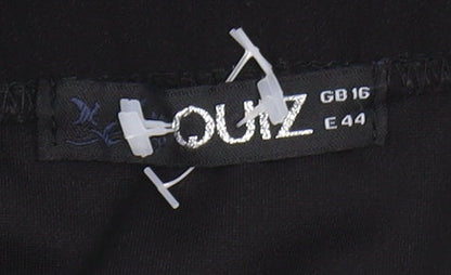 Quiz Women's Black Jumpsuit Size 16, Party Ready