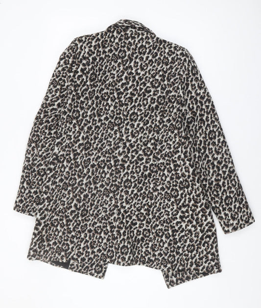 River Island Women’s Multicoloured Animal Print Coat - Size 8