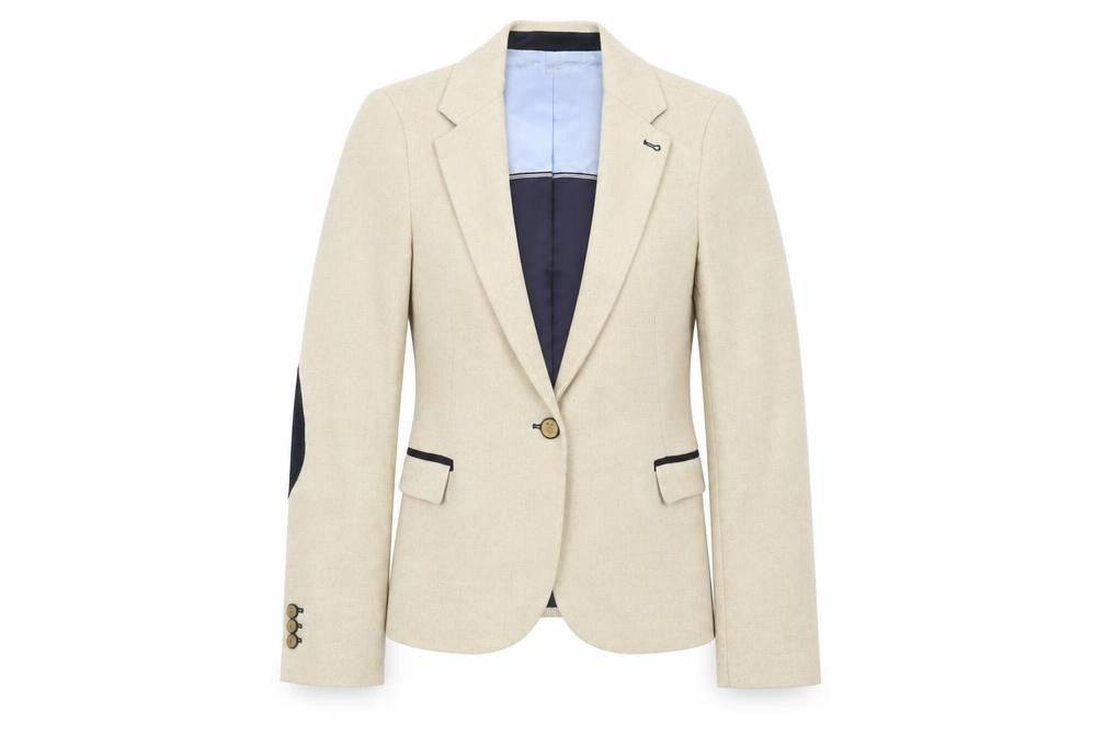 Womens UK Size S Zara Basic Regular Beige Blazer