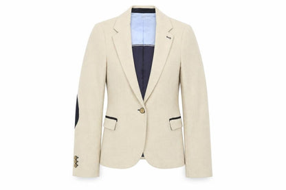 Womens UK Size S Zara Basic Regular Beige Blazer