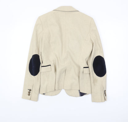 Zara Basic Women's Beige Regular Fit Blazer S