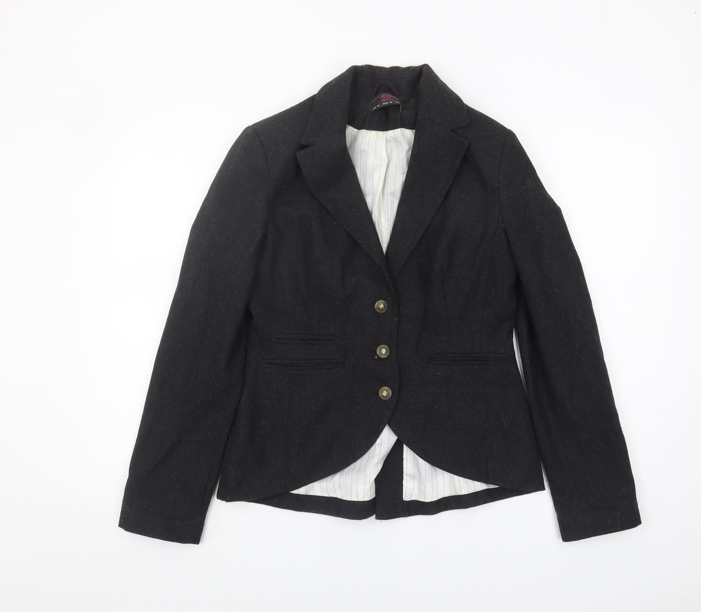 New Look Women's Black Blazer Size 12 Single-Breasted
