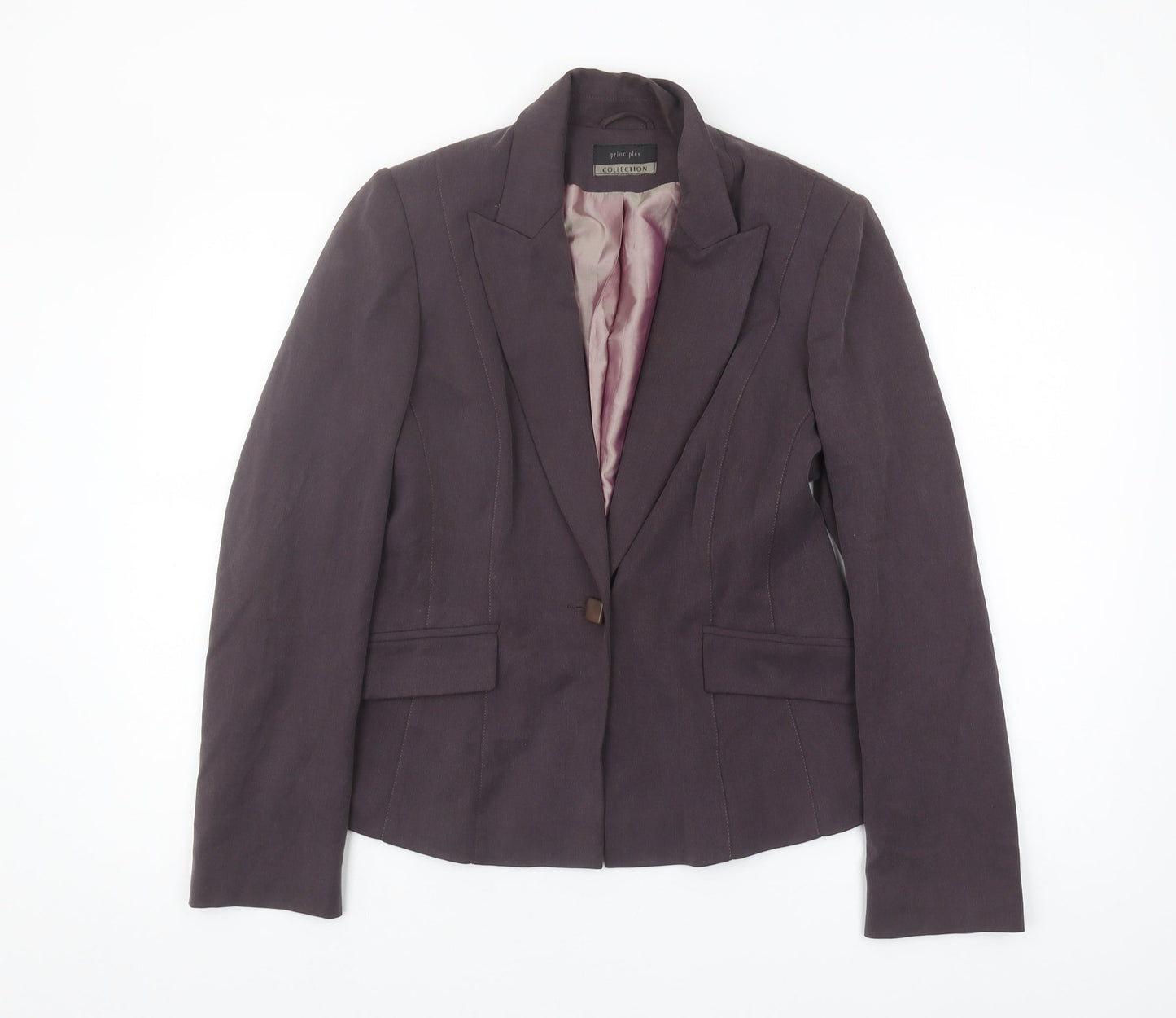 Principles Women's Purple Suit Jacket Size 12