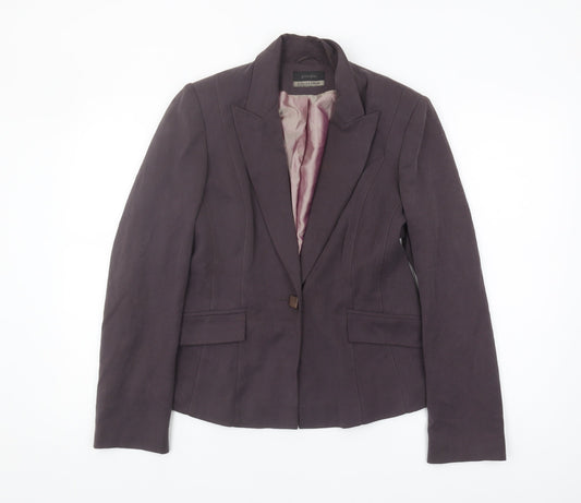 Principles Women's Purple Suit Jacket Size 12
