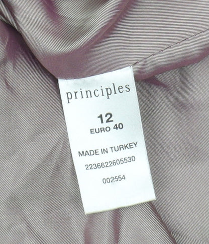 Principles Women's Purple Suit Jacket Size 12