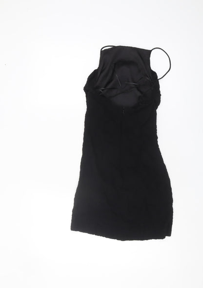 Zara Women's Black XS Slip Dress - Party Classic