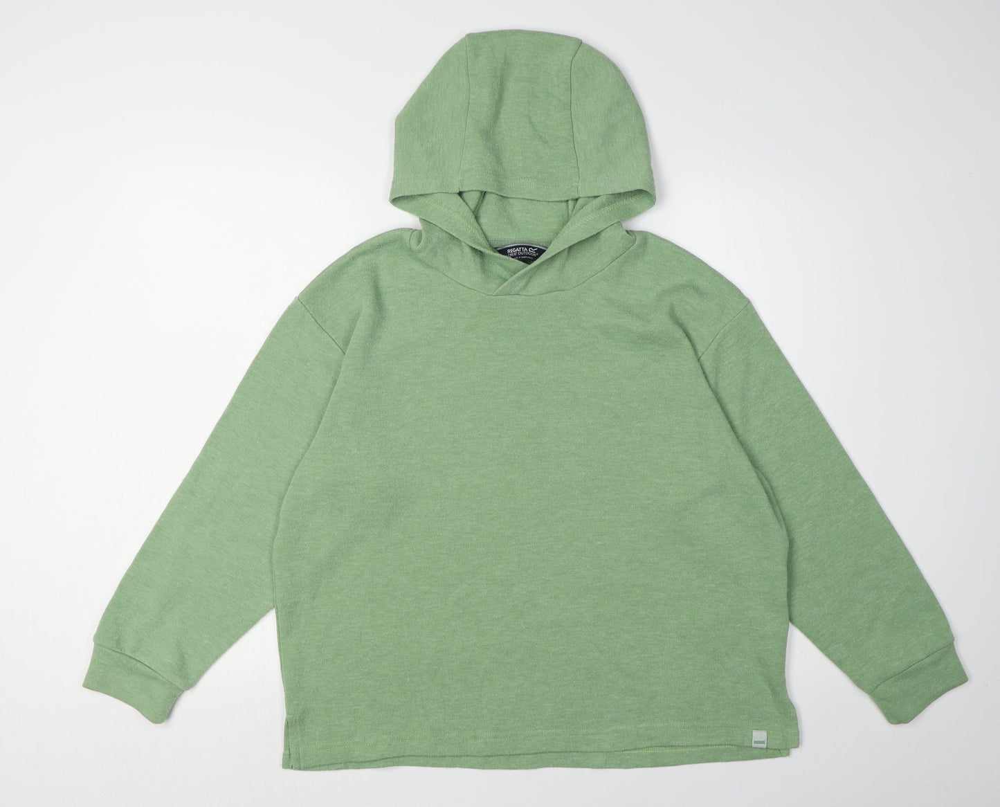 Regatta Women’s Green Hoodie, Size 14, Long Sleeve