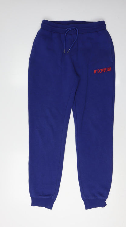 H'ECHBONE Blue Jogger Trousers S Unisex Casual