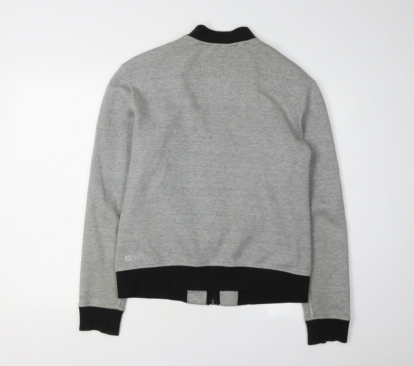 Superdry Men's Grey Full Zip Sweatshirt M Logo Print