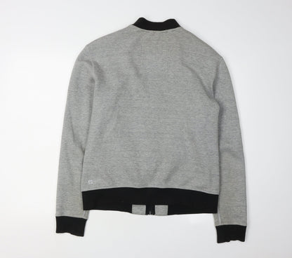 Superdry Men's Grey Full Zip Sweatshirt M Logo Print