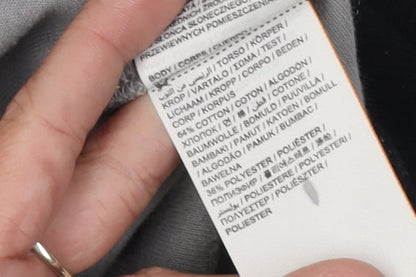 Superdry Men's Grey Full Zip Sweatshirt M Logo Print