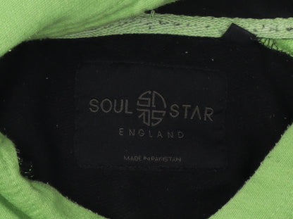 Mens UK Size M Soul Star Multicoloured Pullover Hoodie