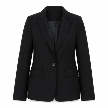 Veronika Maine Women's Black Blazer Size 12 Regular Fit