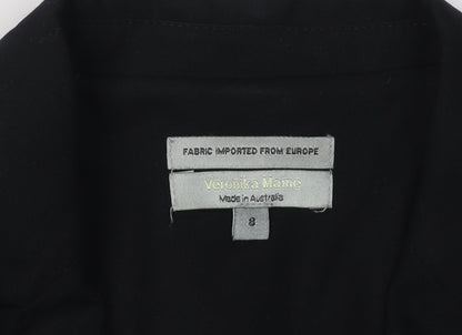 Veronika Maine Women's Black Blazer Size 12 Regular Fit