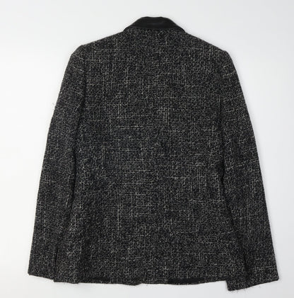 LB Women's Black Tweed Blazer - Size 8, Business Casual