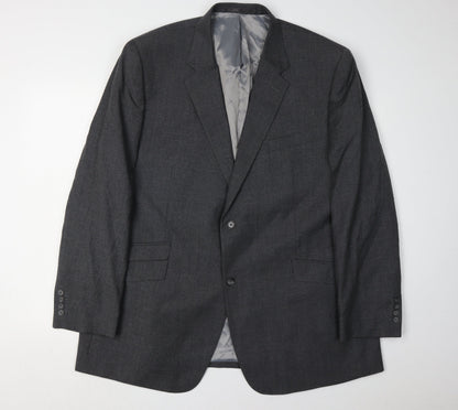 Mens UK Size 48 Brook Taverner Regular Grey Suit Jacket