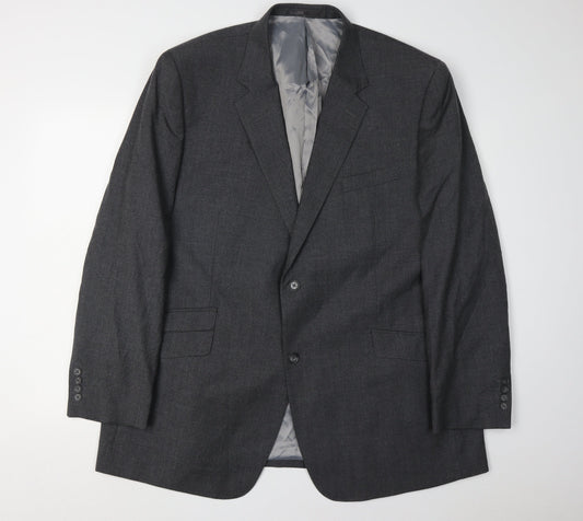 Mens UK Size 48 Brook Taverner Regular Grey Suit Jacket