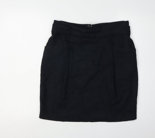 Marks and Spencer Women's Black Pencil Skirt, Size 14