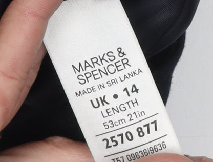 Marks and Spencer Women's Black Pencil Skirt, Size 14