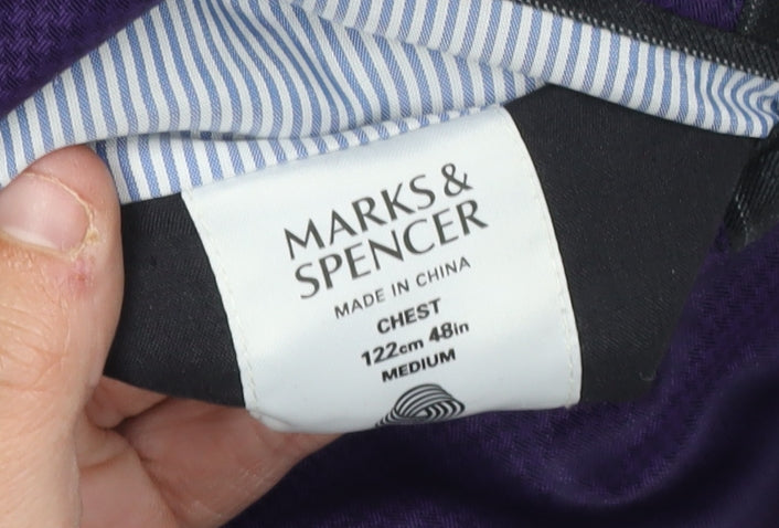 Mens UK Size 48 Marks and Spencer Regular Black Suit Jacket