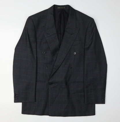 Mens UK Size 38 Marks and Spencer Regular Blue Suit Jacket