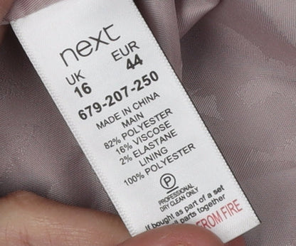 Next Women's Grey Blazer UK 16, Lined Business Wear