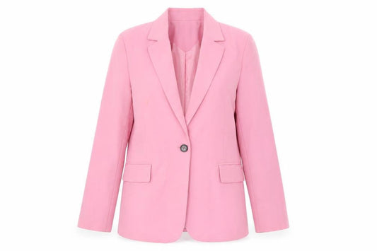 Womens UK Size S Bershka Regular Pink Blazer