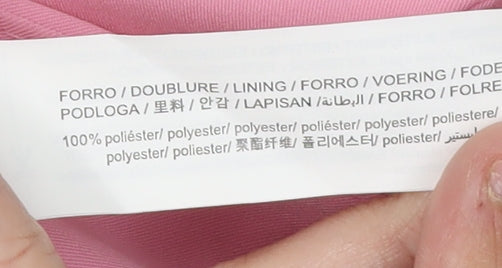 Bershka Women's Pink Blazer, Size S, Lined Twill