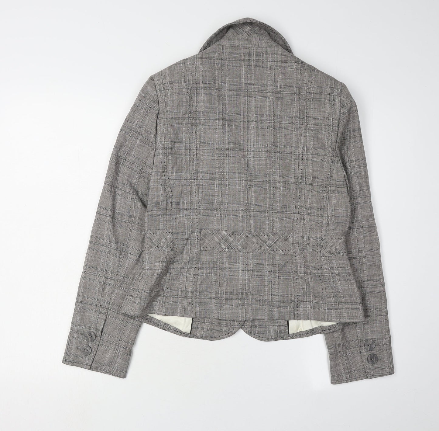 Next Women's Grey Petites Blazer Size 12 - Classic Fit