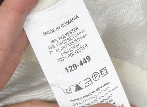 Next Women's Grey Petites Blazer Size 12 - Classic Fit