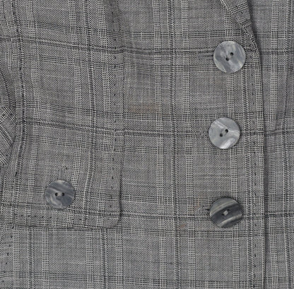 Next Women's Grey Petites Blazer Size 12 - Classic Fit