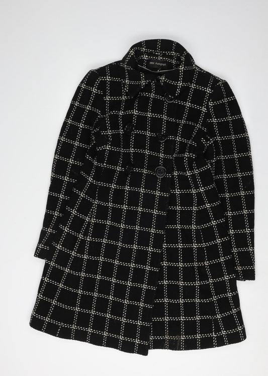 Womens UK Size 10 Marks and Spencer Black Trench Coat